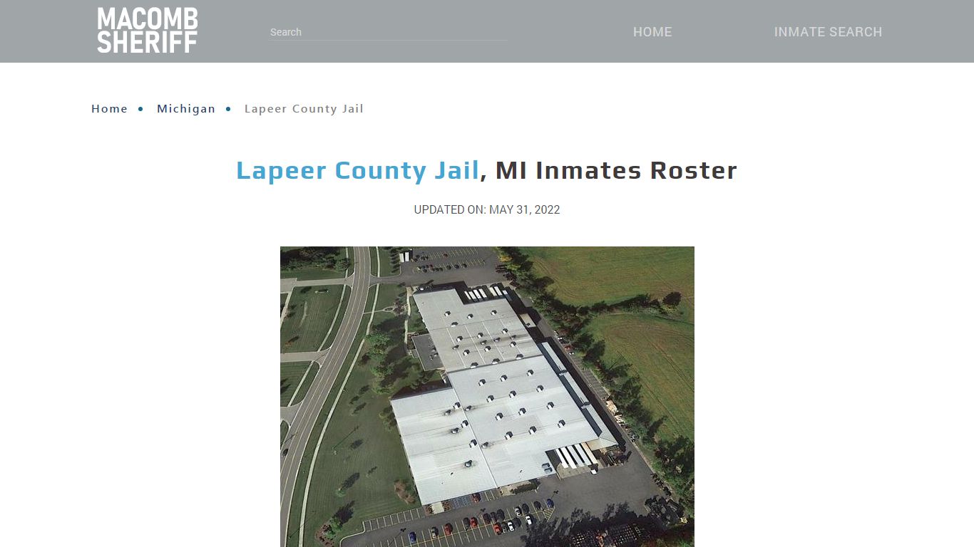 Lapeer County Jail, MI Jail Roster, Name Search